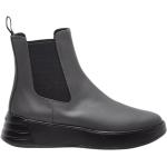 Graue Hogan Ankle Boots & Klassische Stiefeletten aus Leder für Damen Größe 36 