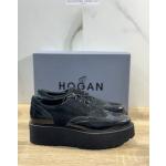 Schwarze Casual Hogan H355 Damensneaker & Damenturnschuhe aus Leder Größe 38,5 