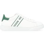 Hogan, Weiße und grüne Ledersneaker H365 White, Herren, Größe: 42 1/2 EU