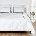 Graue Unifarbene Moderne Bettwäsche Sets & Bettwäsche Garnituren aus Baumwolle maschinenwaschbar 180x220 