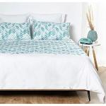 Türkise Unifarbene Moderne Bettwäsche Sets & Bettwäsche Garnituren aus Baumwolle maschinenwaschbar 180x220 