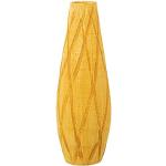 Gelbe 60 cm DRW Bodenvasen & Vasen für Pampasgras 60 cm aus Keramik 