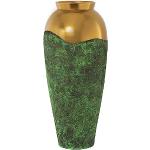 Grüne 80 cm DRW Bodenvasen & Vasen für Pampasgras 80 cm aus Keramik 