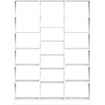 Weiße Pickawood Raumteiler matt aus Massivholz mit Schublade Breite 150-200cm, Höhe 200-250cm, Tiefe 0-50cm 