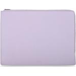 Lavendelfarbene Vegane Laptop Sleeves & Laptophüllen aus PU 