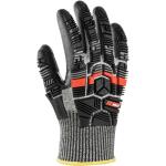 HOLEX Handschuh-Paar Cut, schwarz/grau, Schnittschutzklasse E, Größe 9, Impact