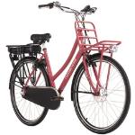 Adore E-Citybike Damen Hollandia Carry On 28'' E-Bike 3Gänge (Farbe: Rot, Größe: 54 Cm)