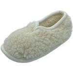 Hollert Damen Hausschuhe aus Merinowolle Foggia warme Hüttenschuhe aus Schafwolle Schuhgröße 42, Farbe Weiß
