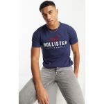 Marineblaue Kurzärmelige Hollister T-Shirts für Herren Größe S 