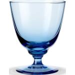 Holmegaard FLOW Glas mit Fuss 35cl - blau