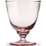 Holmegaard FLOW Glas mit Fuss 35cl - rosa