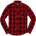 Reduzierte Rote Regular Fit Hemden aus Flanell für Herren Größe XL 