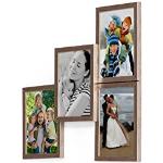 Silberne Collage Bilderrahmen & Galerierahmen aus Holz 13x18 