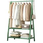 Grüne Kleiderständer & Garderobenständer aus Bambus Breite 100-150cm, Höhe 100-150cm, Tiefe 50-100cm 