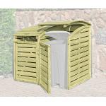 ediGarden 2er-Mülltonnenboxen 201l - 300l imprägniert aus Massivholz 