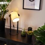 Reduzierte Schwarze hofstein Nachttischlampen & Nachttischleuchten aus Holz 
