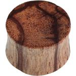 Braune Flesh Tunnel & Ohr Plugs aus Holz 