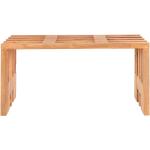 Holz Sitzbank aus Teak Massivholz Skandi Design