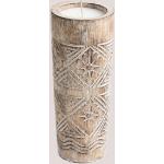 Boho Sklum Geometrische Kerzenständer & Kerzenhalter aus Holz 