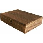 Reduzierte Braune Rustikale Kisten & Aufbewahrungskisten aus Holz mit Deckel 