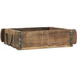 Braune Retro IB Laursen Kisten & Aufbewahrungskisten aus Holz mit Tragegriffen 