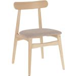 Beige Skandinavische 4Home Stuhl-Serie lackiert aus Massivholz Breite 0-50cm, Höhe 50-100cm, Tiefe 0-50cm 2-teilig 