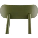 Olivgrüne Minimalistische Thonet Stühle im Bauhausstil aus Massivholz 