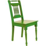 Grüne Shabby Chic Dreaming Forest Holzstühle lackiert aus Fichte Breite 0-50cm, Höhe 50-100cm, Tiefe 50-100cm 