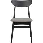 Schwarze Retro Topdesign Stuhl-Serie lackiert aus Massivholz Breite 0-50cm, Höhe 50-100cm, Tiefe 50-100cm 2-teilig 