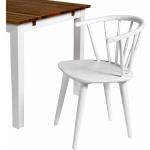 Weiße Skandinavische Topdesign Holzstühle lackiert aus Massivholz mit Armlehne Breite 50-100cm, Höhe 50-100cm, Tiefe 50-100cm 2-teilig 