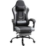 Schwarze Homcom Gaming Stühle & Gaming Chairs aus PVC höhenverstellbar Breite 50-100cm, Höhe 100-150cm, Tiefe 50-100cm 