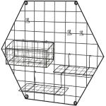 Schwarze Homcom Kleinmöbel aus Metall Breite 0-50cm, Höhe 0-50cm, Tiefe 0-50cm 