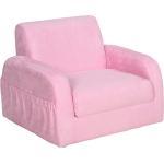 HOMCOM Sessel »Kindersessel mit ausklappbarem Kissen«, rosa, rosa