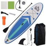 HOMCOM SUP-Board »Surfboard«, Longboard, (Set, 6 tlg., 1 x Paddle Board), mit Paddel, weiß