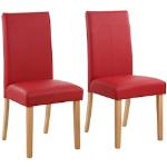 4-Fußstuhl HOME AFFAIRE "stuhlparade" Stühle rot (dunkelrot, honigfarben) 4-Fuß-Stühle