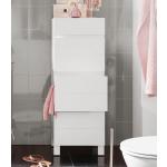 Reduzierte Moderne Home Affaire Nachhaltige Badschränke Schmal aus Massivholz mit Schublade Breite 0-50cm 