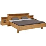 Reduzierte Romantische Home Affaire Betten mit Bettkasten geölt aus Massivholz mit Schublade 160x200 