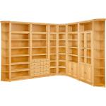 Reduzierte Bunte Rustikale Home Affaire Soeren Bücherregale aus Massivholz Tiefe 0-50cm 