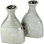 Silberne Home Affaire Vasensets 12 cm aus Keramik 