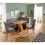 Beige Moderne Home Affaire Bio Nachhaltige Rechteckige Sitzgruppen mit Eckbank Breite 150-200cm, Höhe 50-100cm, Tiefe 100-150cm 