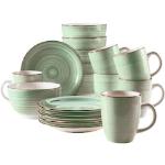 Kaffeeservice HOME AFFAIRE "Bel Tempo" Geschirr-Sets grün (hellgrün) für 6 Personen mit Spiraldekor
