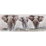 Home affaire Ölbild »Elephant«, Elefanten, Tiere, braun