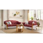 Beige Home Affaire Couchgarnituren 3-2 aus Polyester mit Kissen Breite 0-50cm, Höhe 0-50cm, Tiefe 50-100cm 2 Personen 