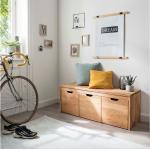 Reduzierte Home Affaire Nachhaltige Schuhbänke & Sitzbänke Flur aus Massivholz mit Schublade 