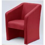 Rote Home Affaire Bio Nachhaltige Lounge Sessel aus Kunstleder Breite 50-100cm, Höhe 50-100cm, Tiefe 50-100cm 