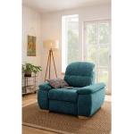 Aquablaue Moderne Home Affaire Relaxsessel aus Kunstleder Breite 100-150cm, Höhe 50-100cm, Tiefe 100-150cm 