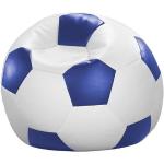Blaue Romantische Home Affaire Sitzsäcke Fußball aus Kunstleder Breite 50-100cm, Höhe 50-100cm, Tiefe 50-100cm 
