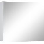 Reduzierte Weiße Moderne Home Affaire Spiegelschränke Breite 50-100cm, Höhe 50-100cm, Tiefe 0-50cm 