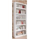 Reduzierte Weiße Home Affaire Bergen Nachhaltige Bücherregale gebeizt aus Massivholz Breite 50-100cm, Höhe 0-50cm, Tiefe 0-50cm 