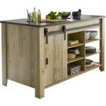 Reduzierte Moderne Home Affaire Küchenunterschränke mit Schubladen aus Metall mit Schublade Höhe 50-100cm 